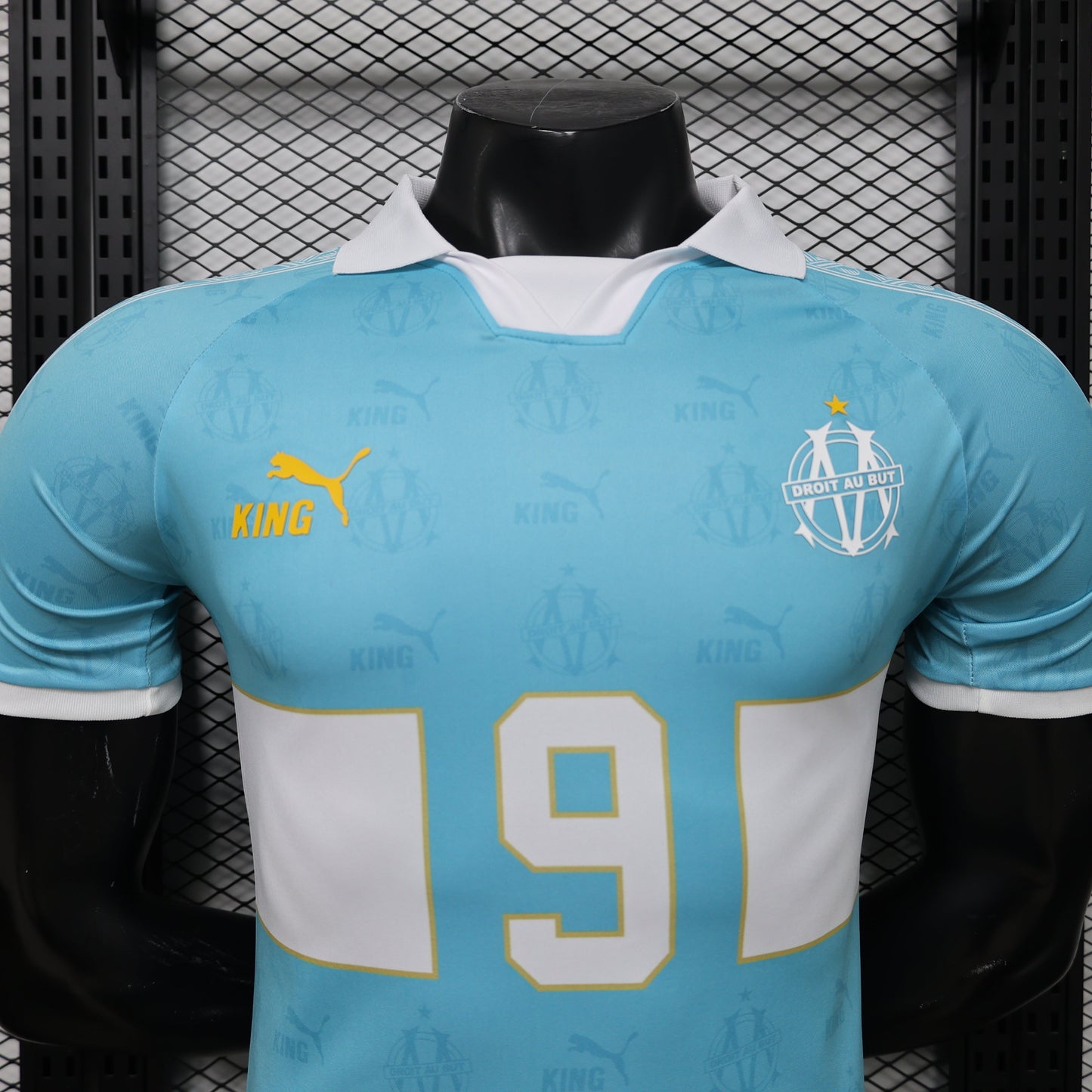 2026 Marseille Retro Edition Player Version Jersey sports jersey product view 2