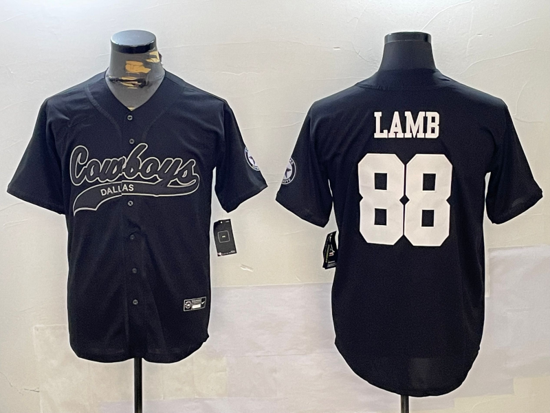 Men's Dallas Cowboys CeeDee Lamb Black Alternate Player Jersey football jersey product view 1
