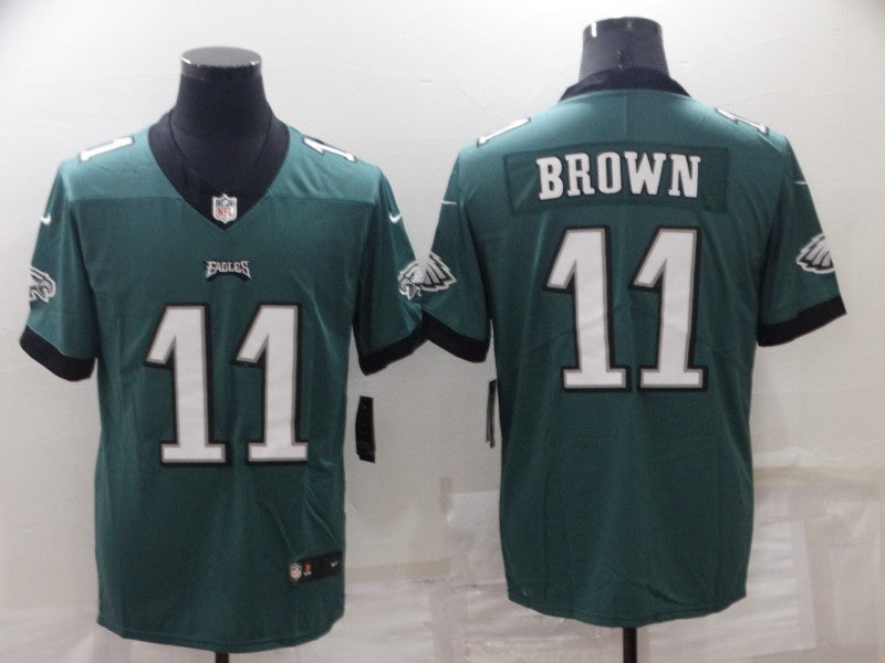 Men's Philadelphia Eagles A.J. Brown Midnight Green Player Game Jersey football jersey product view 1