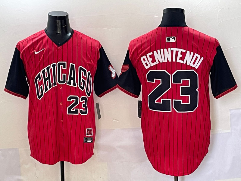 Men's Chicago White Sox Andrew Benintendi Red/Black 2025 City Connect Limited Player Jersey baseball jersey product view 1