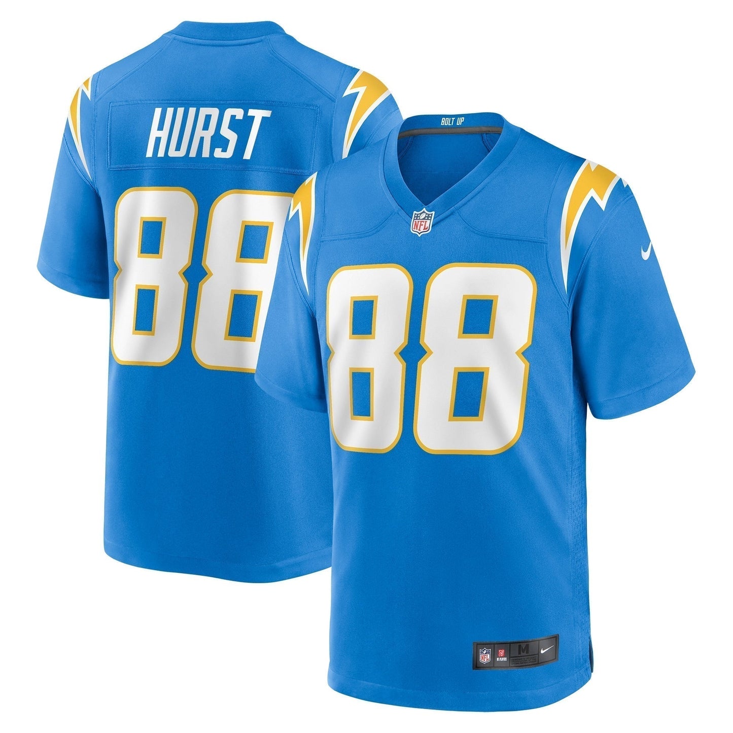 Hayden Hurst Los Angeles Chargers Game Jersey - Powder Blue football jersey product view 1