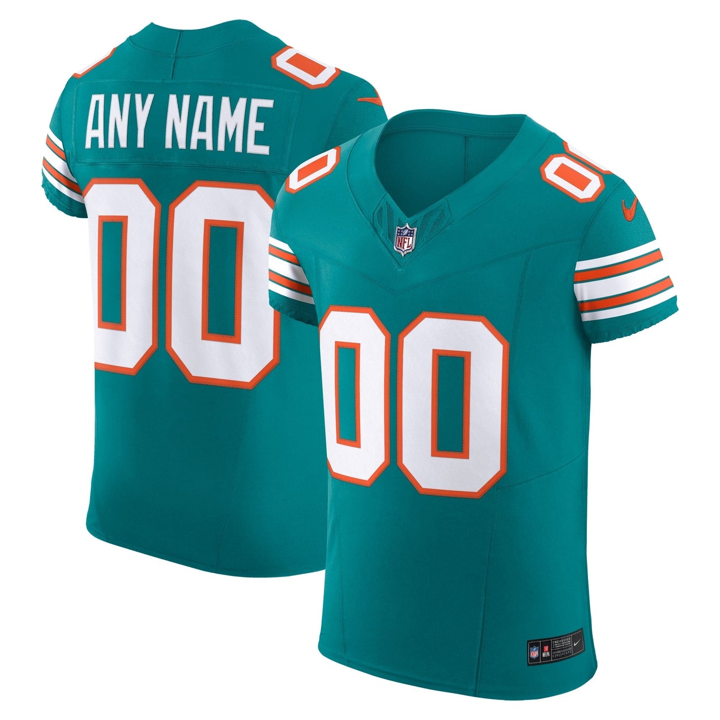 Miami Dolphins Aqua Alternate Vapor F.U.S.E. Elite Custom Jersey football jersey product view 1