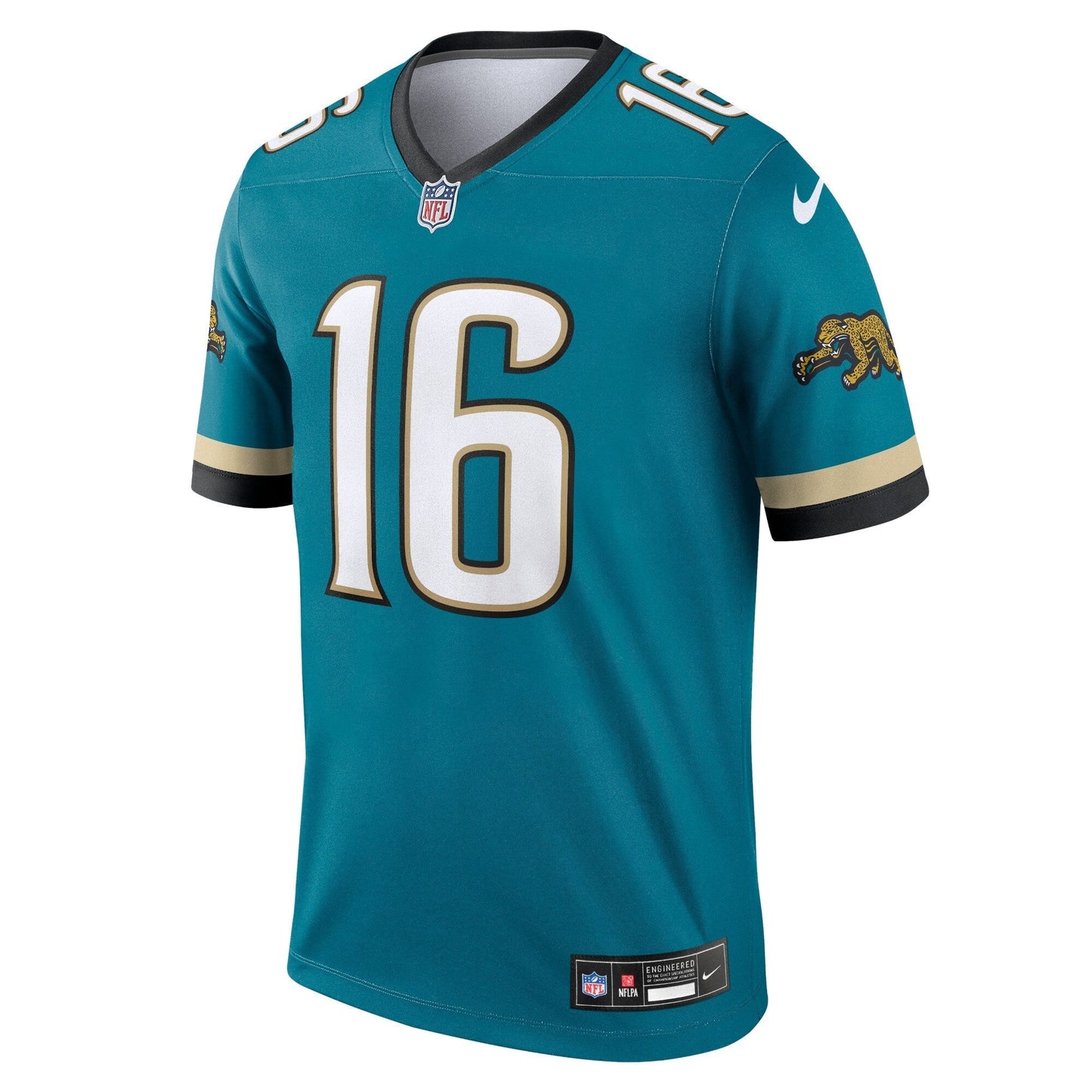 Trevor Lawrence Jacksonville Jaguars Prowler Throwback Legend Jersey - Teal football jersey product view 2