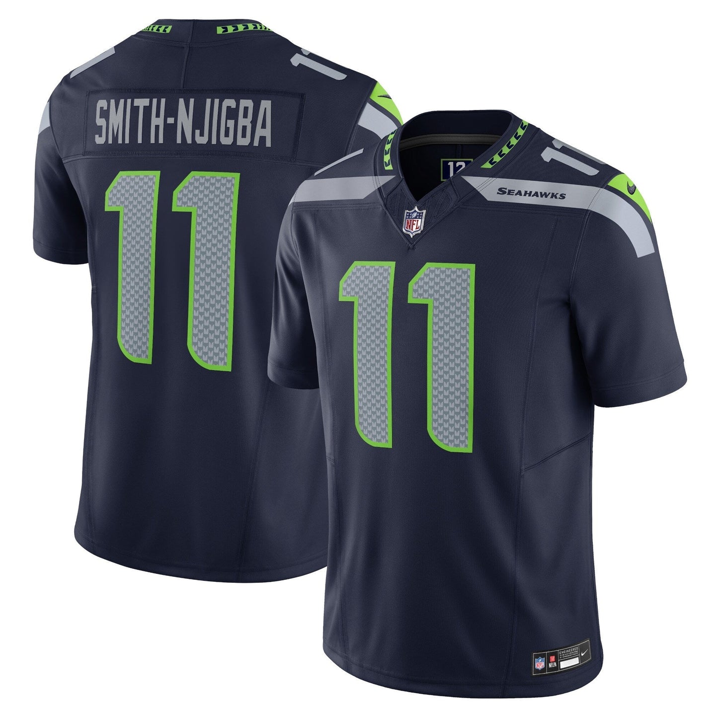 Seattle Seahawks Jaxon Smith-Njigba Navy Vapor F.U.S.E. Limited Jersey football jersey product view 1