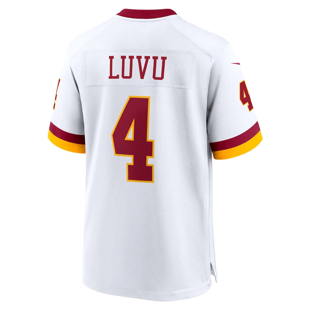 W.Commanders #4 Frankie Luvu White Game Super Bowl Era Jersey football jersey product view 1