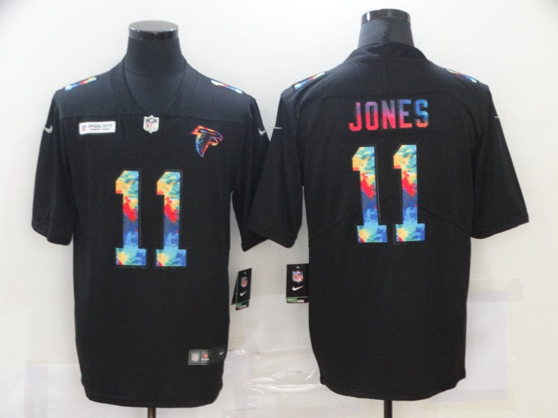 Men's Atlanta Falcons #11 Julio Jones Black Player Game Jersey1 football jersey product view 1