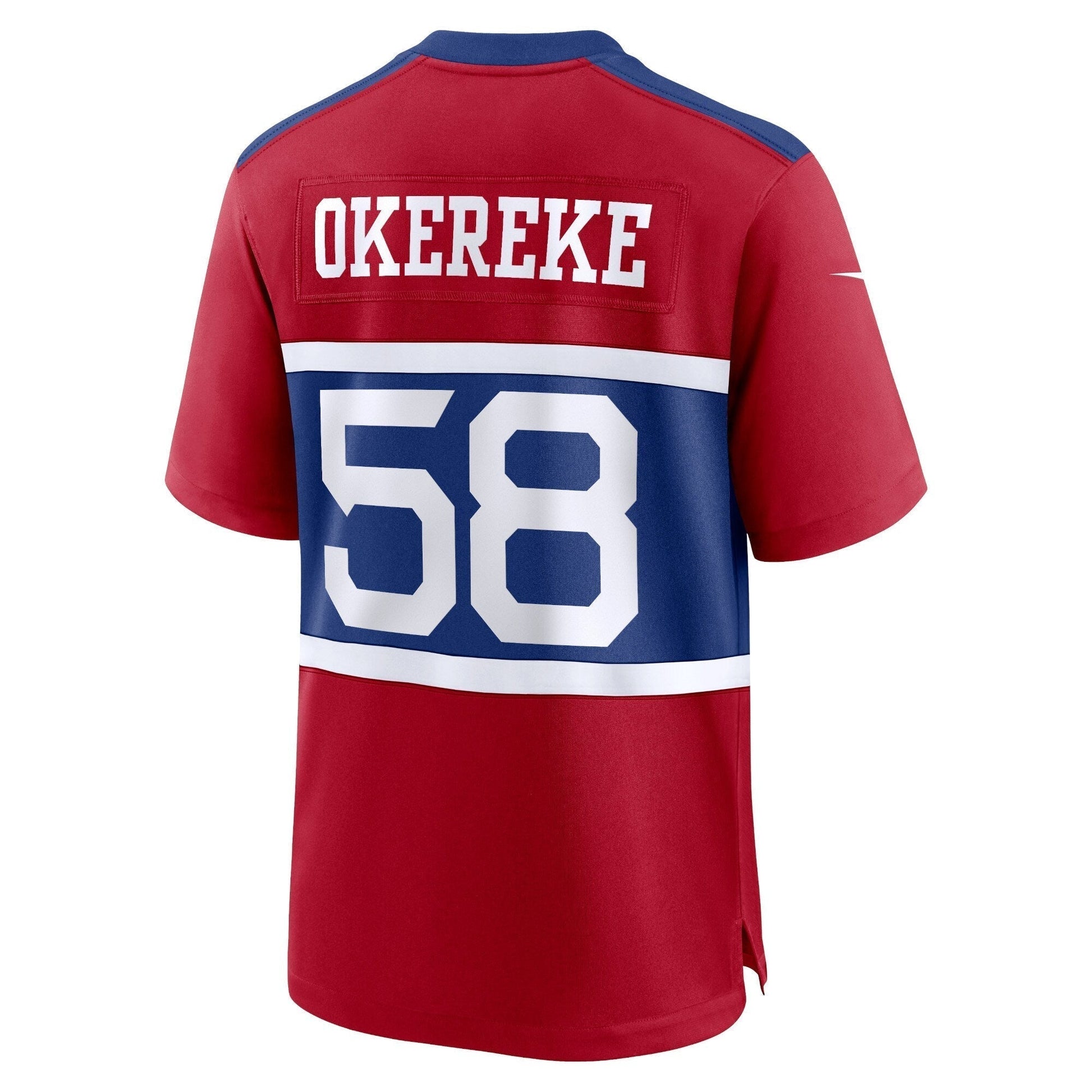 Bobby Okereke New York Giants Alternate Game Jersey - Century Red football jersey product view 3