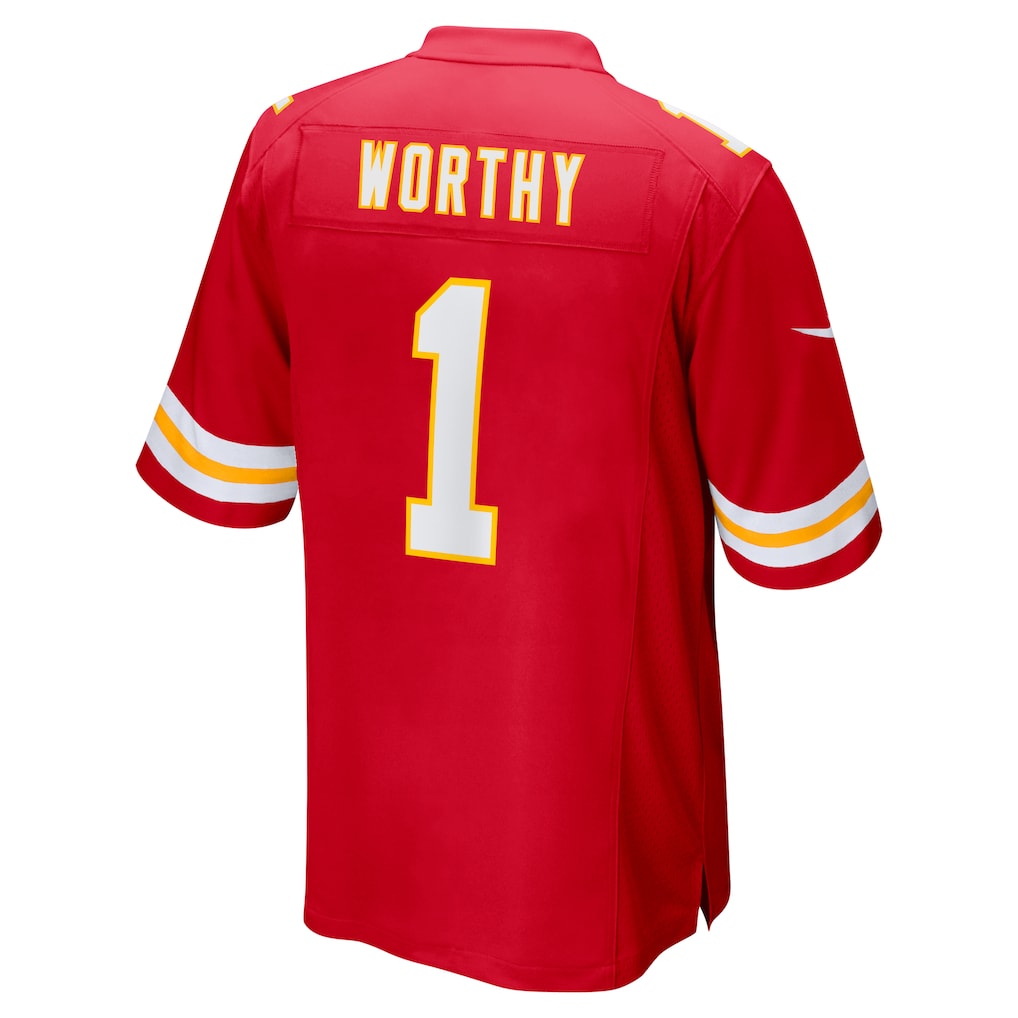 KC.Chiefs #1 Xavier Worthy Red Player Game Jersey football jersey product view 1