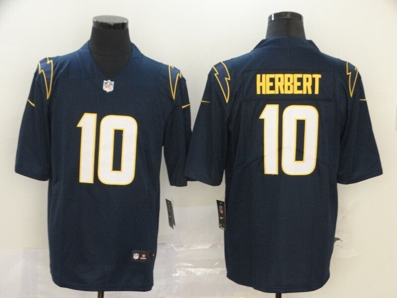 Men's San Diego Chargers Justin Herbert Jersey-Dark blue football jersey product view 1