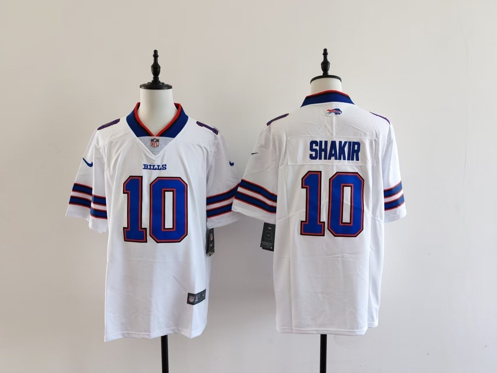 Men's Buffalo Bills Khalil Shakir Jersey-White football jersey product view 1