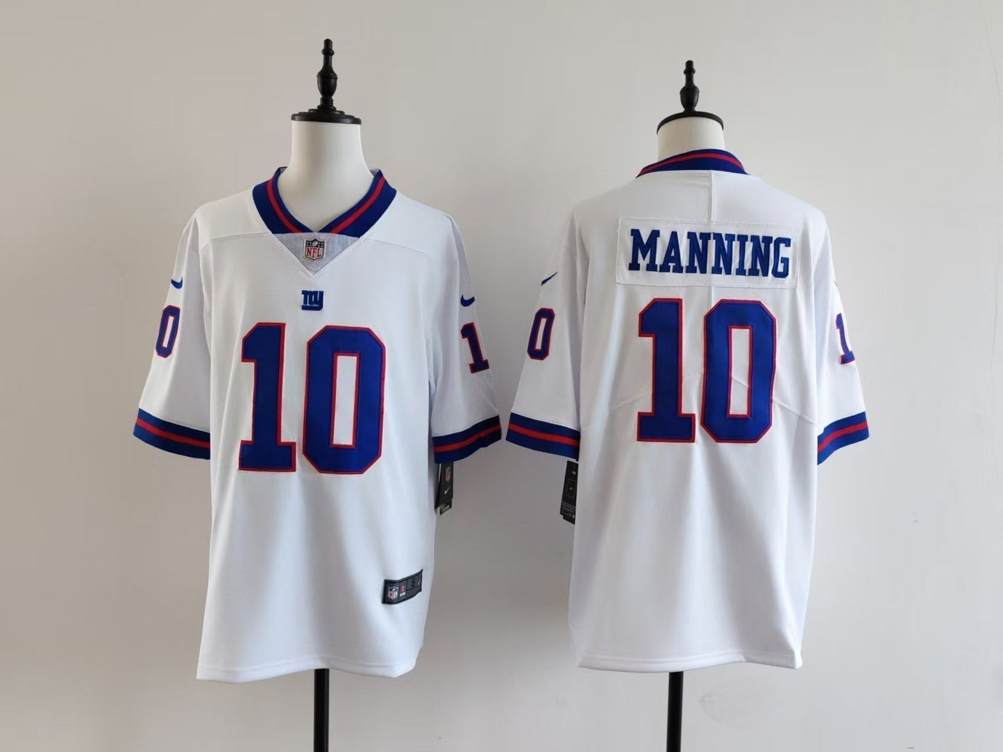 Men's New York Giants Eli Manning Jersey-White football jersey product view 1