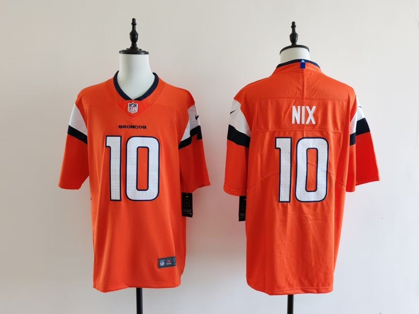 Men's Denver Broncos Bo Nix Jersey football jersey product view 1