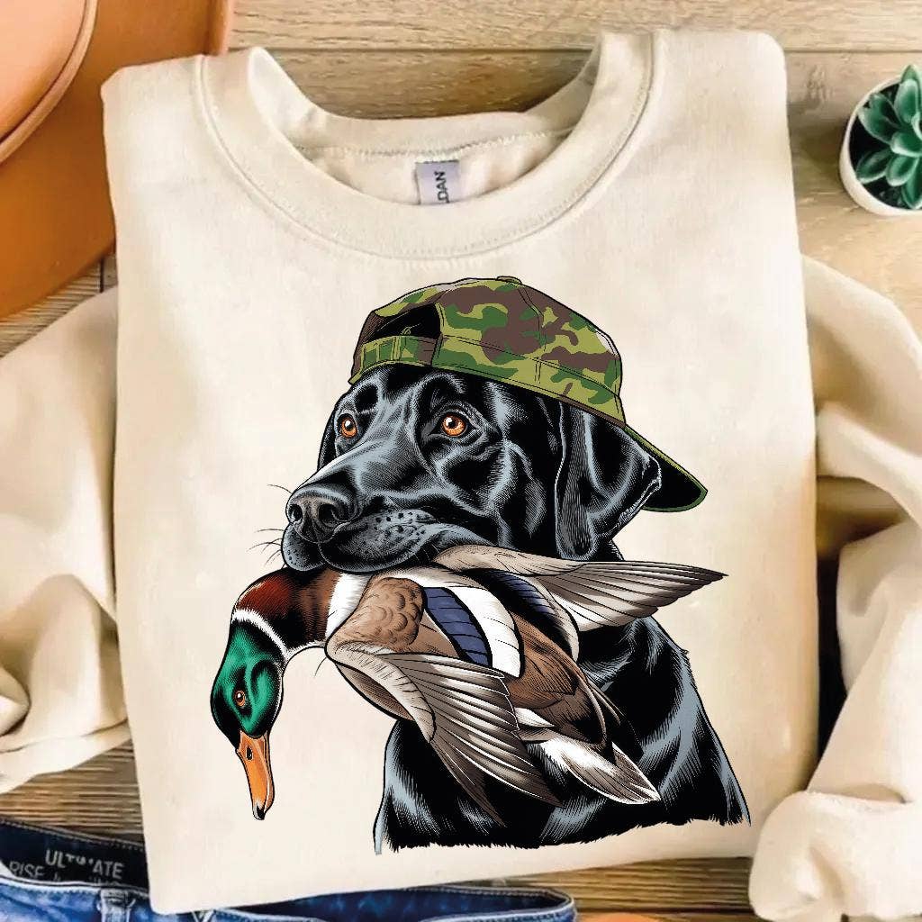 Labrador Duck Hunting Shirt - Hunting Dog Duck Hunter Unisex T-shirt, Sweatshirt, Hoodie, Long Sleeve Tee - T-Shirt, Sweatshirt, Hoodie
