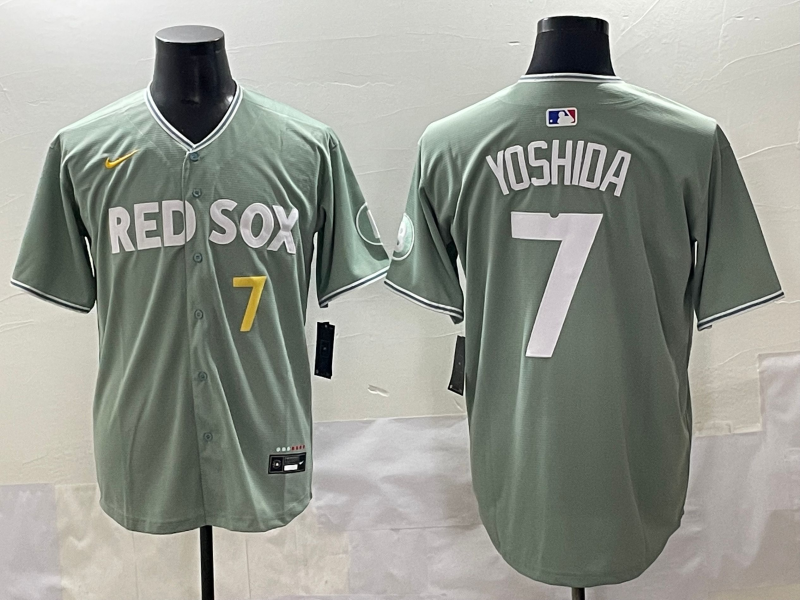 Men's Boston Red Sox Masataka Yoshida N#7 Gray 2025 City Connect Limited Player Jersey baseball jersey product view 1
