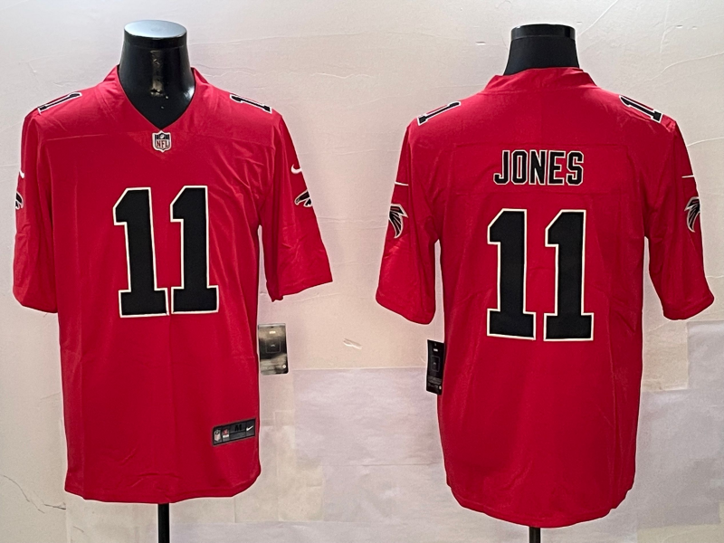 Men's Atlanta Falcons Julio Jones Jersey-Red football jersey product view 1