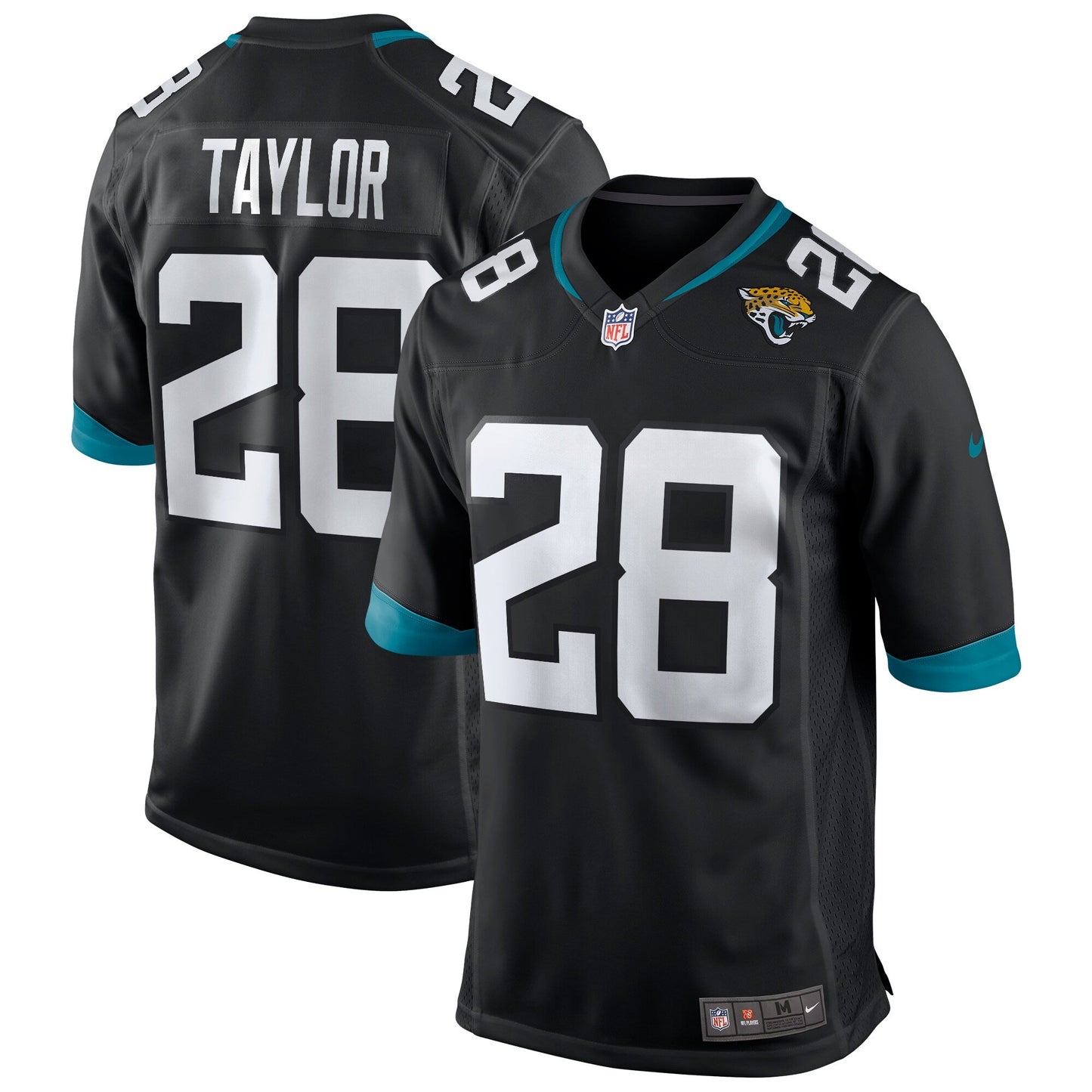 Fred Taylor Jacksonville Jaguars Game Retired Jersey - Black football jersey product view 1