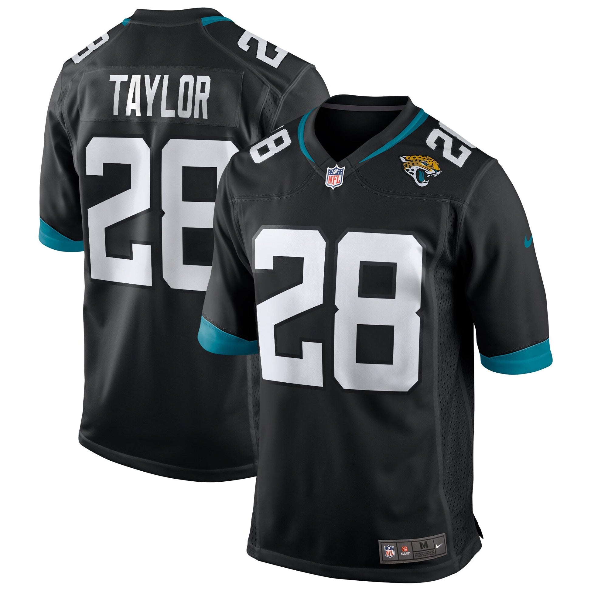 Fred Taylor Jacksonville Jaguars Game Retired Jersey - Black football jersey product view 1