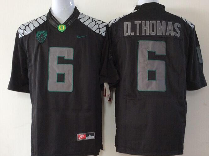 Men's Oregon Ducks De'Anthony Thomas #6 Black Player Game Jersey sports jersey product view 1