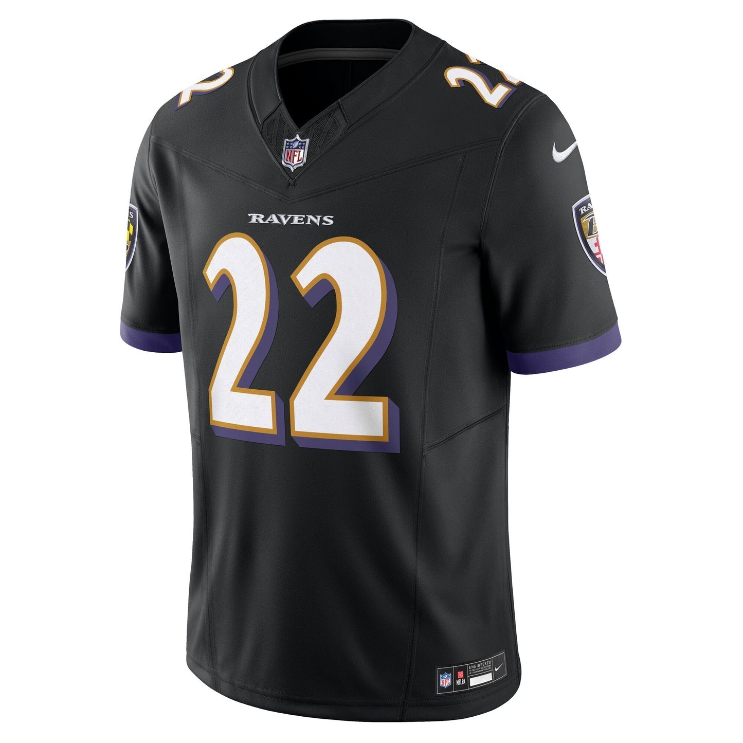 Baltimore Ravens Derrick Henry Black Vapor F.U.S.E. Limited Jersey football jersey product view 2