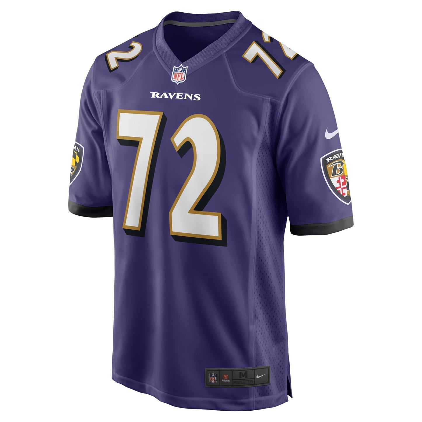 Baltimore Ravens Andrew Vorhees Purple Team Game Jersey football jersey product view 2