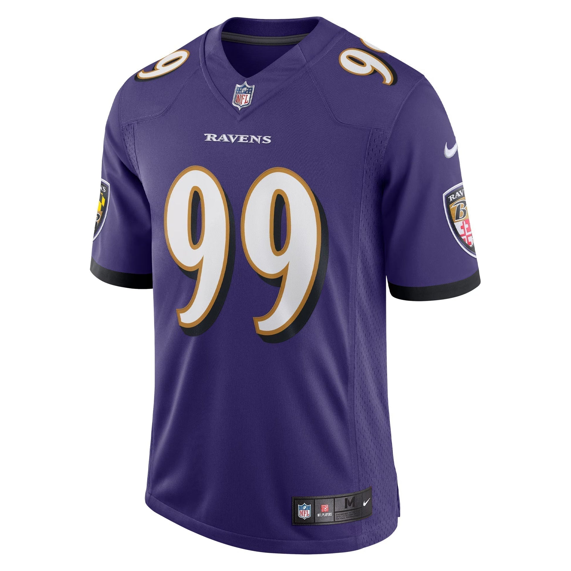 Baltimore Ravens Odafe Oweh Purple Vapor Limited Jersey football jersey product view 2