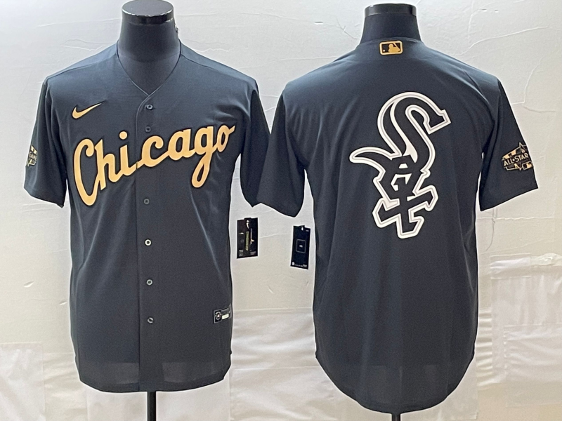 Men's Chicago White Sox Dark Gray Replica Team Jersey1 baseball jersey product view 1