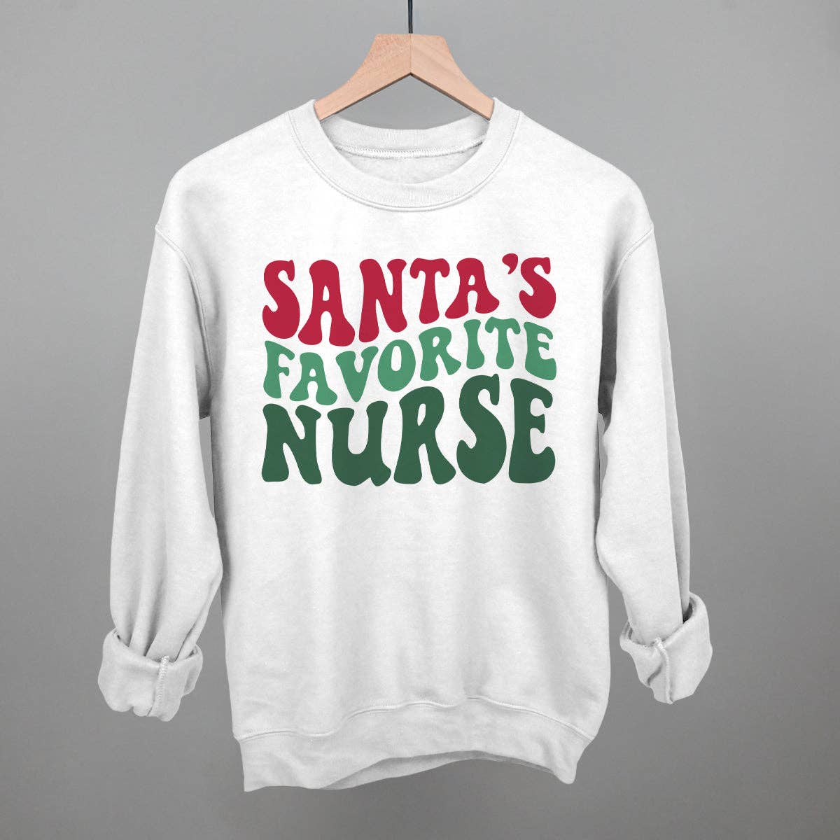 Santa's Favorite Nurse Unisex T-shirt, Sweatshirt, Hoodie, Long Sleeve Tee - T-Shirt, Sweatshirt, Hoodie