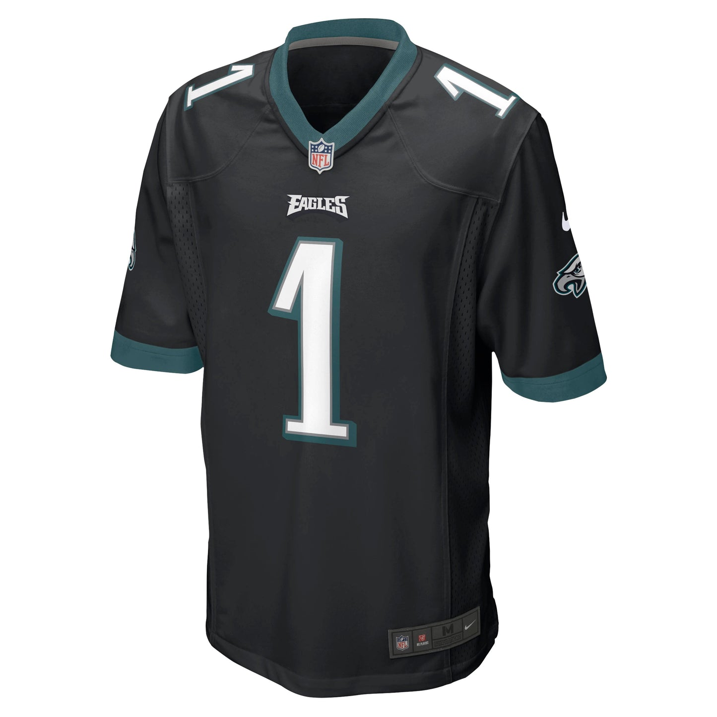 Jalen Hurts Philadelphia Eagles Game Jersey - Black football jersey product view 2