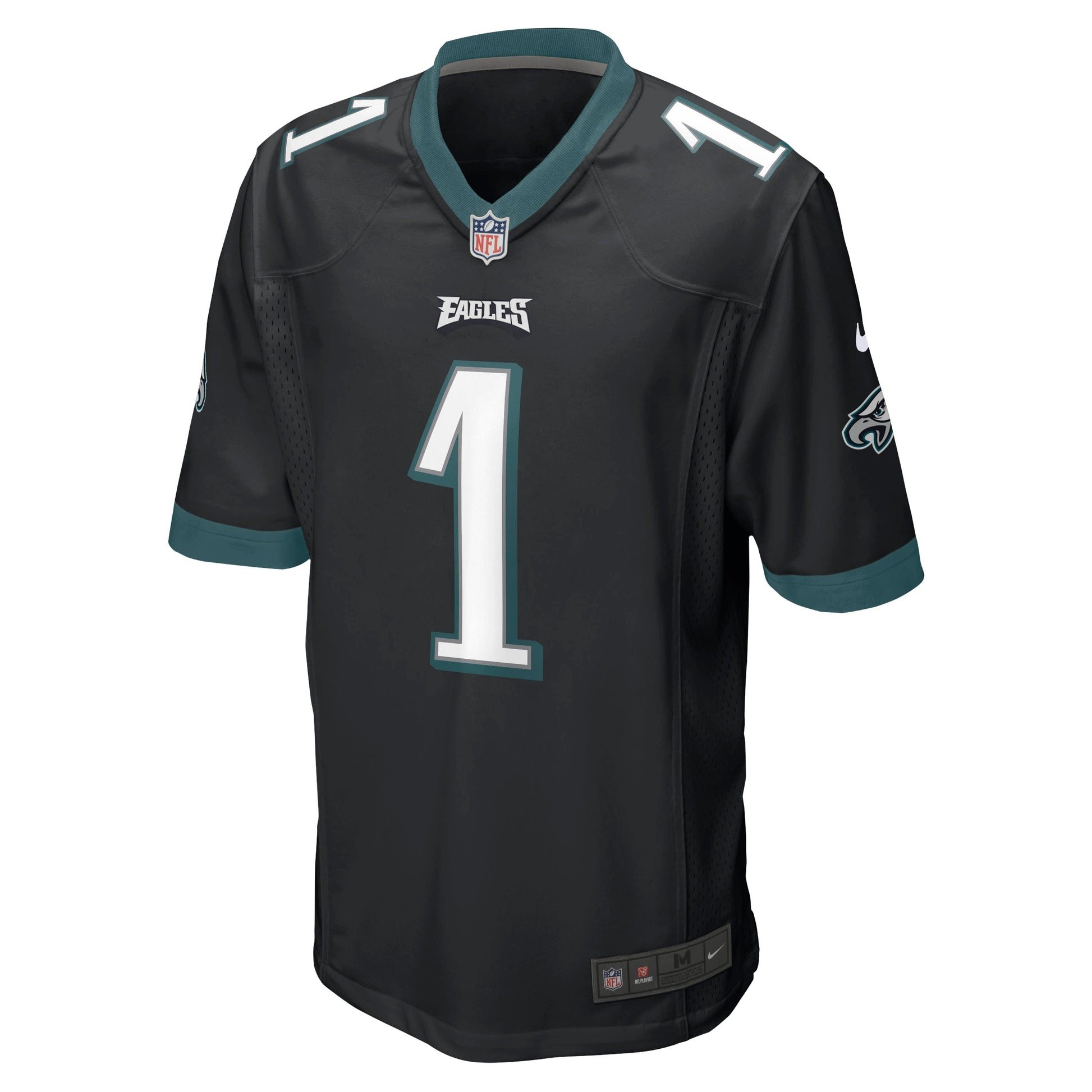 Jalen Hurts Philadelphia Eagles Game Jersey - Black football jersey product view 2