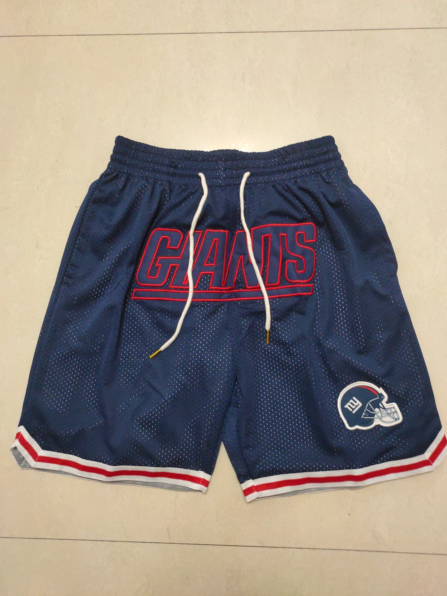 JUST DON New York Giants Pocket Shorts football jersey product view 1