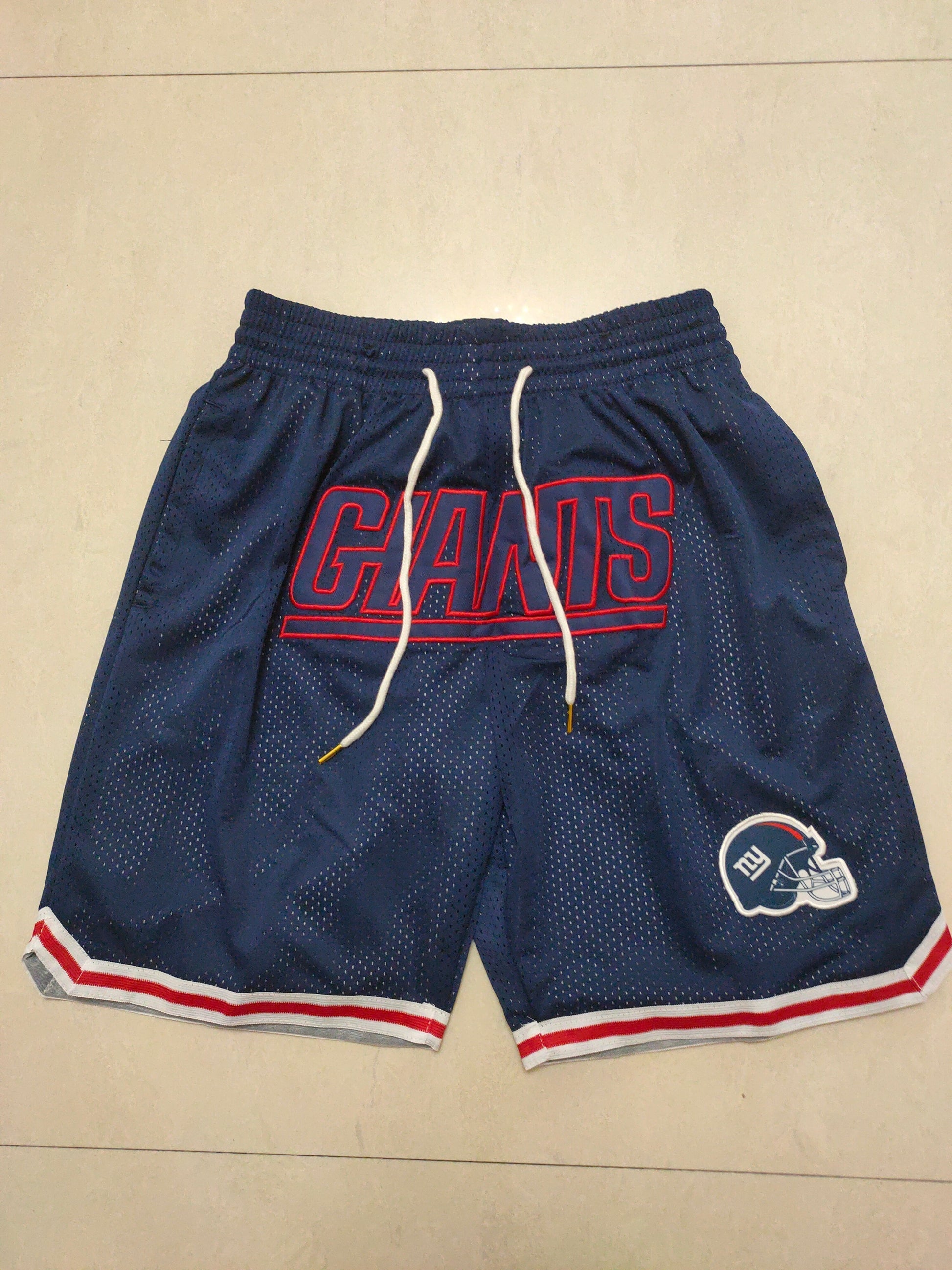 JUST DON New York Giants Pocket Shorts football jersey product view 1