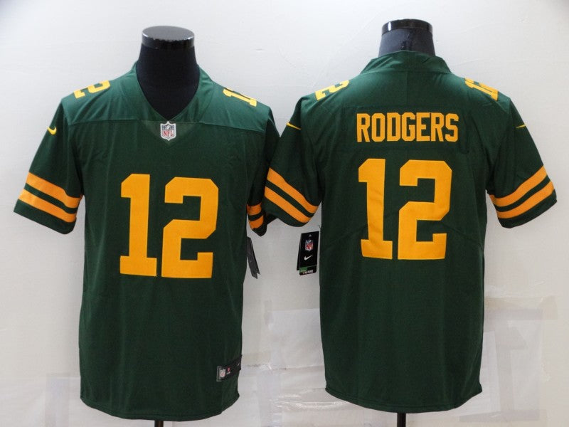 Men's Green Bay Packers Aaron Rodgers #12 Green Alternate Legend Player Jersey1 football jersey product view 1