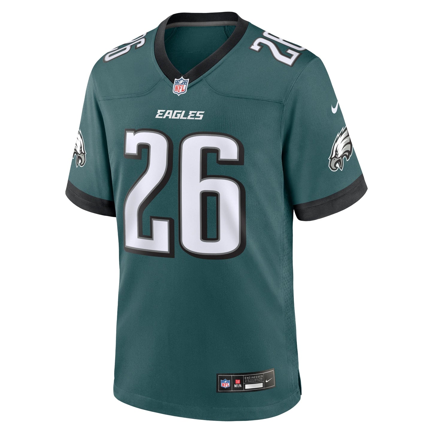Saquon Barkley Philadelphia Eagles Game Jersey - Midnight Green football jersey product view 2