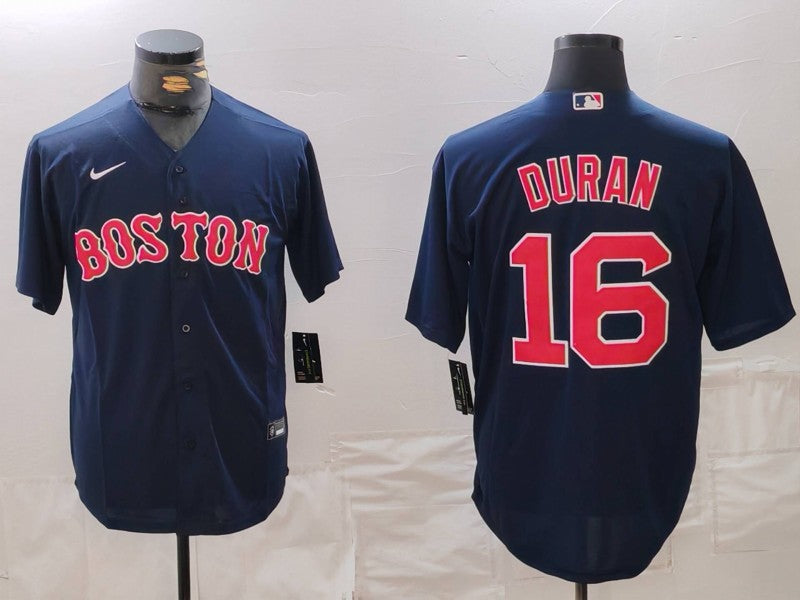 Men's Boston Red Sox Jarren Duran Navy Replica Player Jersey baseball jersey product view 1