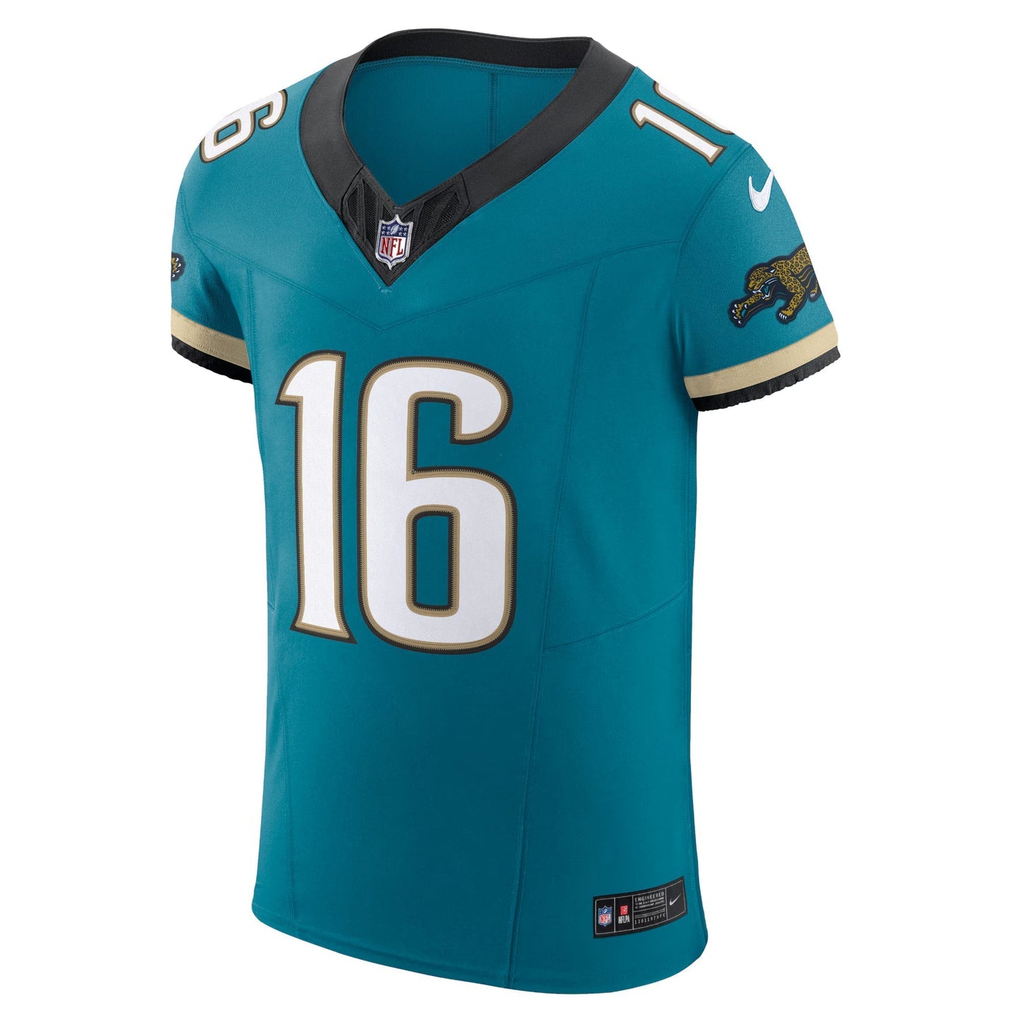 Jacksonville Jaguars Trevor Lawrence Teal Prowler Throwback Vapor F.U.S.E. Elite Jersey football jersey product view 1