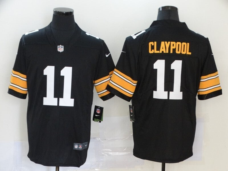 Men's Pittsburgh Steelers Chase Claypool Jersey - Black-No team logo football jersey product view 1