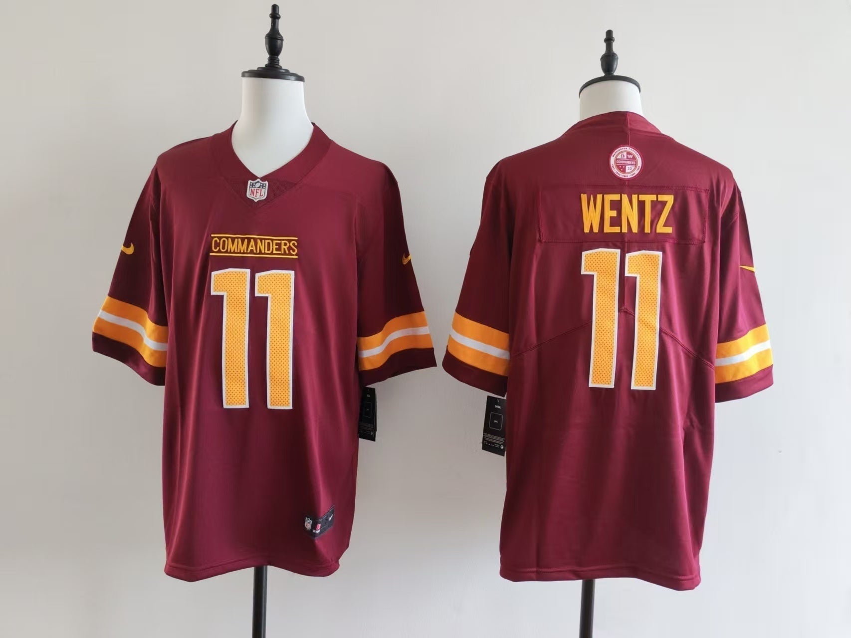Men's Washington Redskins Carson Wentz Jersey-Red football jersey product view 1