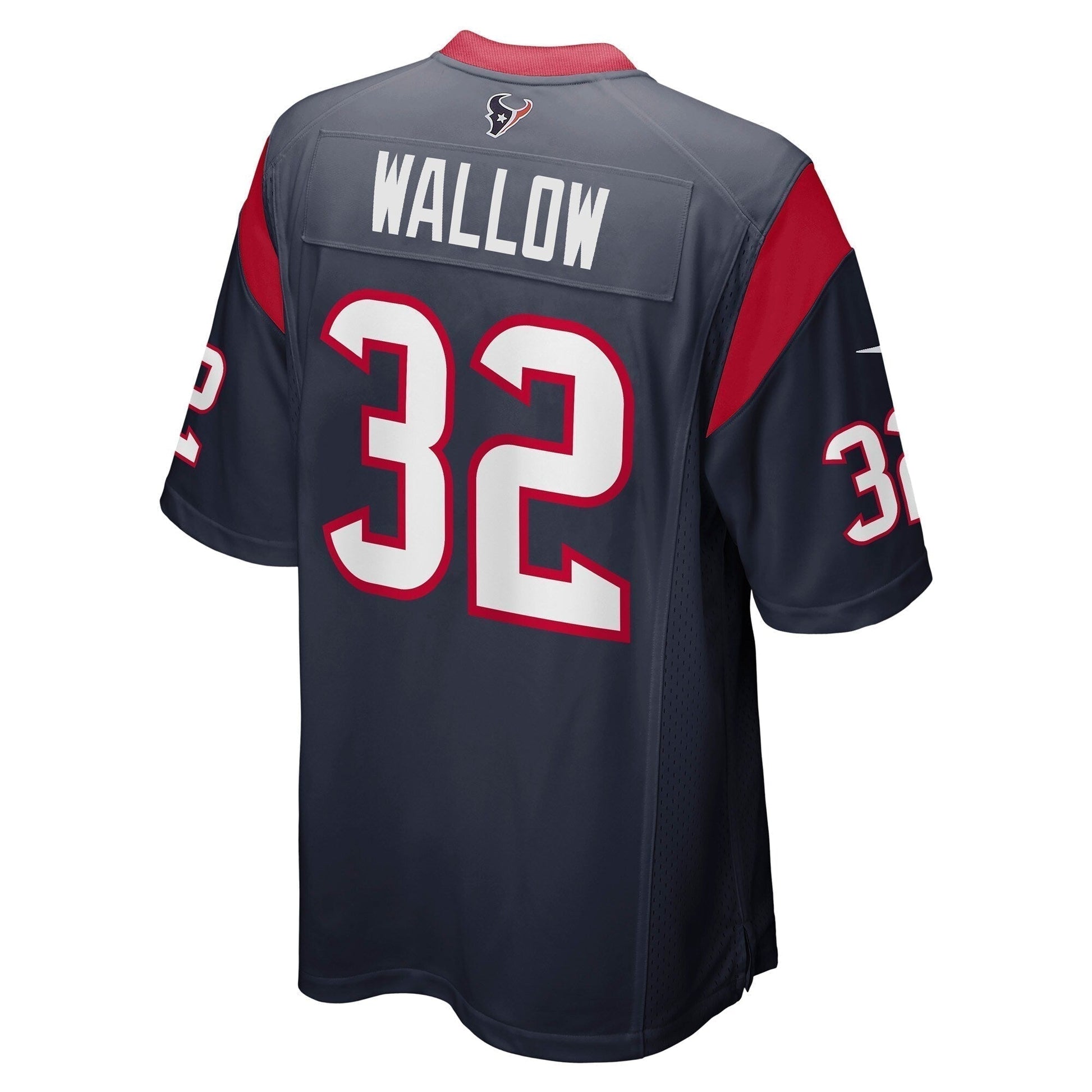 Garret Wallow Houston Texans Game Jersey - Navy football jersey product view 3