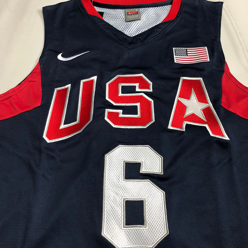 Dream Team James 6 Black MN basketball jersey product view 1