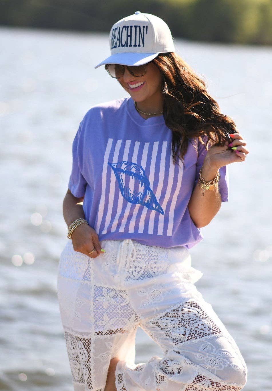 Seashell Stripes Tee Unisex T-shirt, Sweatshirt, Hoodie, Long Sleeve Tee - T-Shirt, Sweatshirt, Hoodie