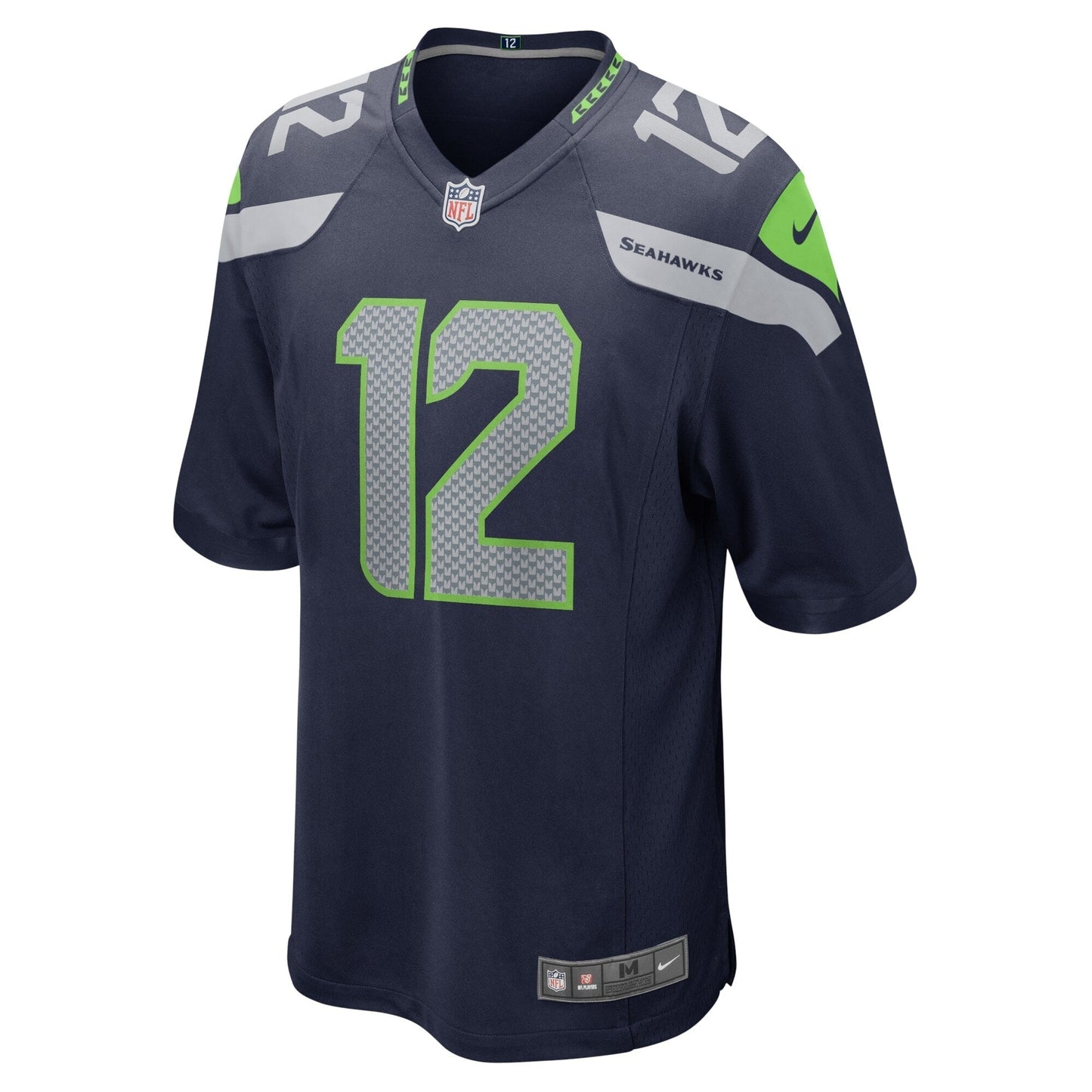 12s Seattle Seahawks Game Team Jersey - College Navy football jersey product view 2