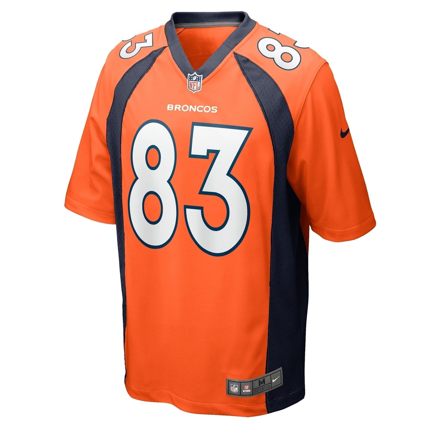 Michael Bandy Denver Broncos Team Game Jersey - Orange football jersey product view 2