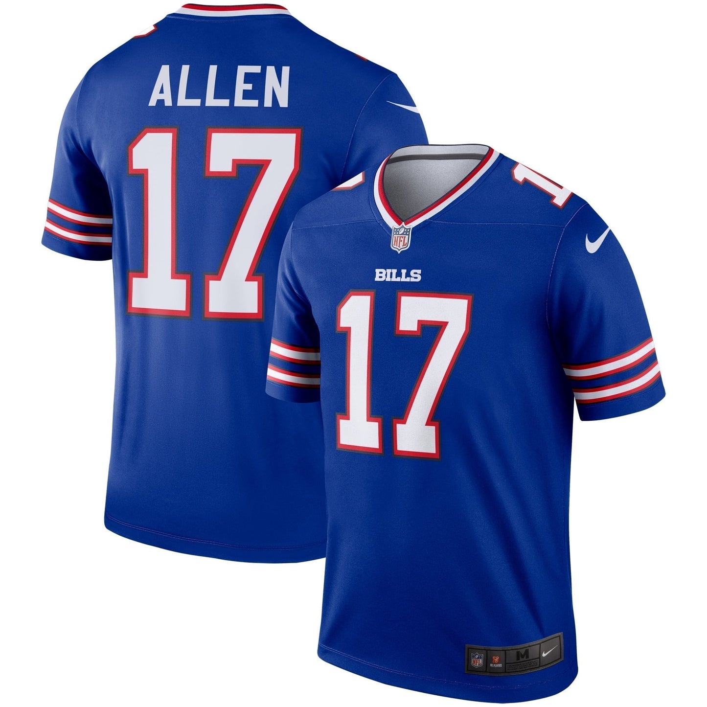 Josh Allen Buffalo Bills Legend Jersey - Royal football jersey product view 1