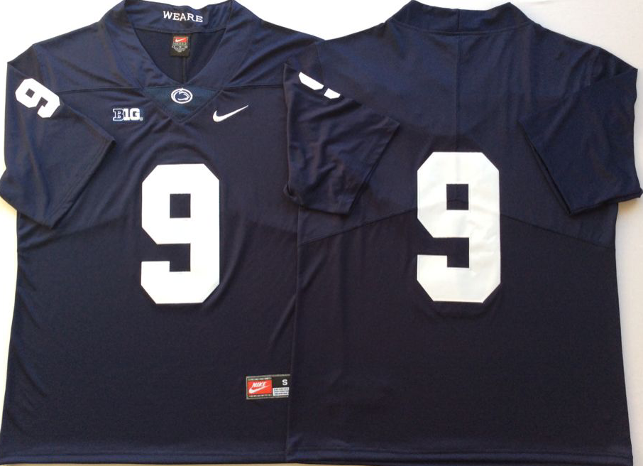 Men's Penn State Nittany Lions Trace McSorley Navy Team Player Game Jersey football jersey product view 1