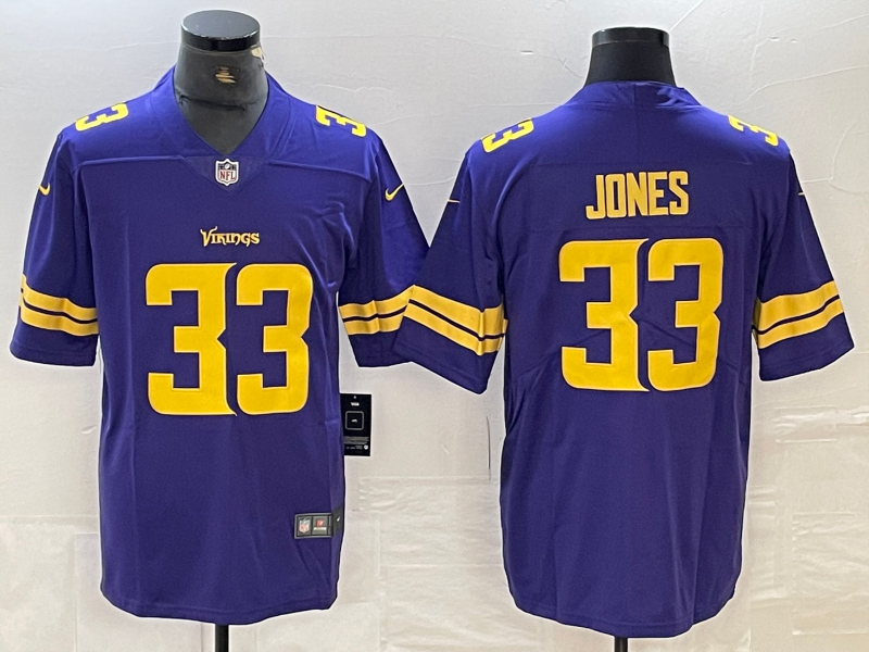 Men's Minnesota Vikings Aaron Jones Purple Vapor F.U.S.E. Limited Jersey football jersey product view 1
