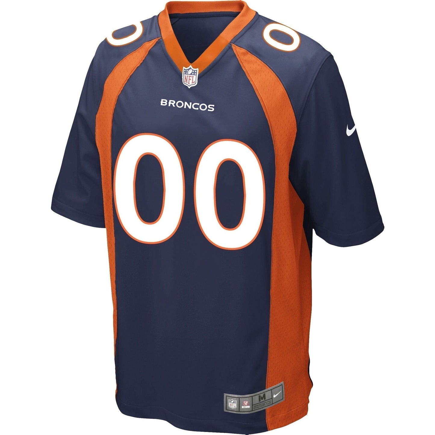 Denver Broncos Alternate Custom Game Jersey - Navy football jersey product view 2