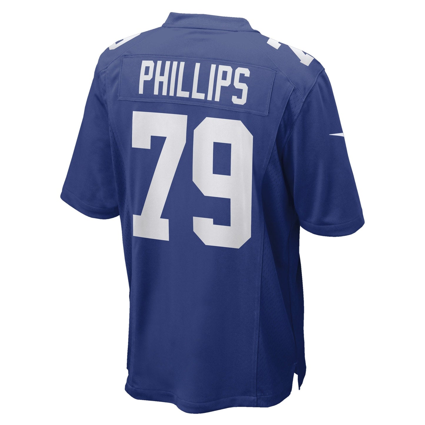 Tyre Phillips New York Giants Game Jersey - Royal football jersey product view 3