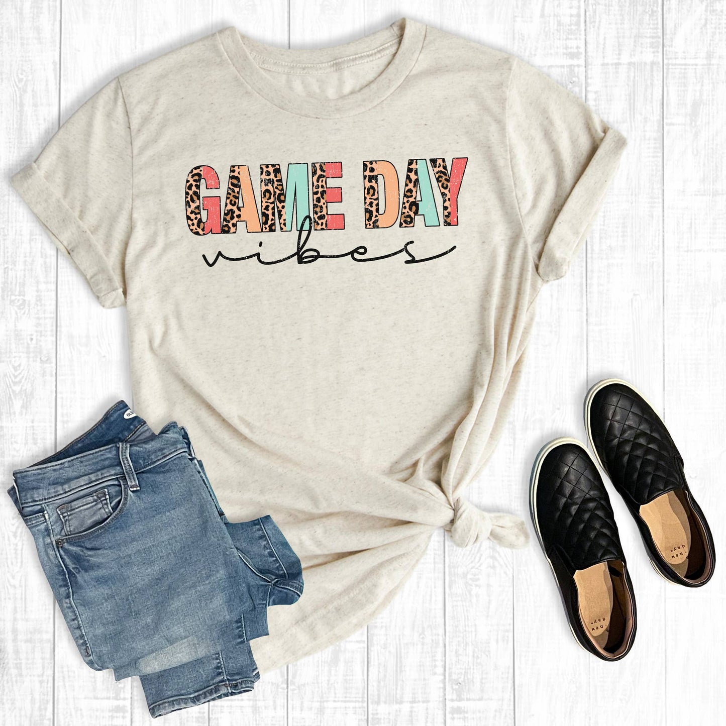 Leopard Game Day Vibes Unisex T-shirt, Sweatshirt, Hoodie, Long Sleeve Tee - T-Shirt, Sweatshirt, Hoodie