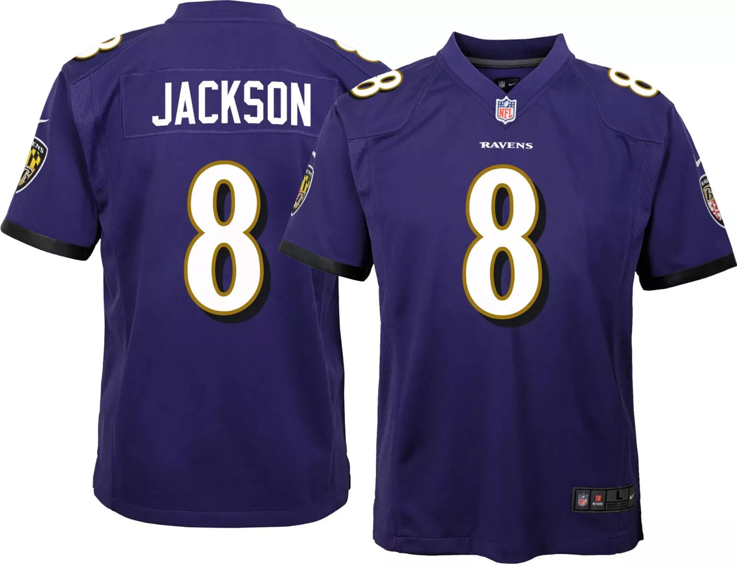 Lamar Jackson Baltimore Ravens Jersey football jersey product view 1