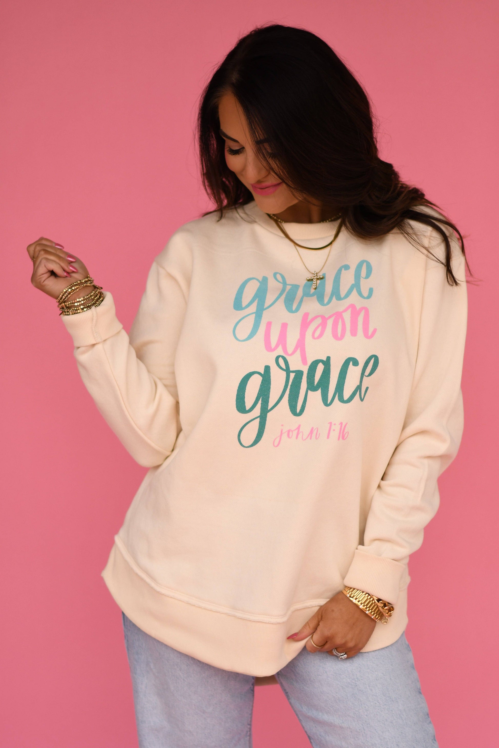 Grace Upon Grace Weekend Sweatshirt Unisex T-shirt, Sweatshirt, Hoodie, Long Sleeve Tee - T-Shirt, Sweatshirt, Hoodie